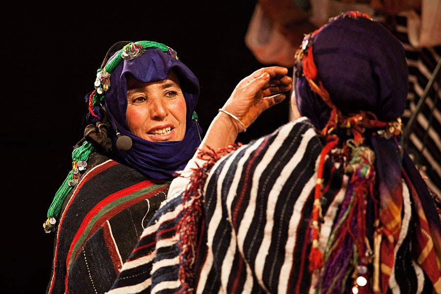  Dancers of the Ait Hdiddou  (Ait Haddidou) music group performing at the Imilchil musicfestival